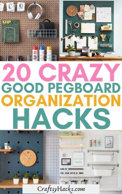 Genius Pegboard Organizing Ideas Craftsy Hacks