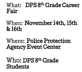 Bear Valley International School 8th Grade Career Fair