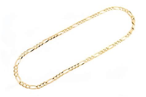 Icebox 6 5MM Figaro Link 14k Solid Gold Chain