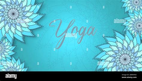 Mandala background with the text Yoga. June 21. Background, design ...