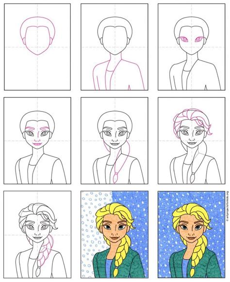 Elsa Drawing Easy Step By Step Good It Webzine Photographic Exhibit