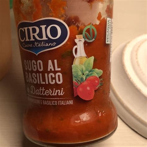 Cirio Sugo Al Basilico E Datterini Review Abillion