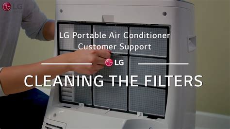 LG Portable AC Cleaning The Filters YouTube