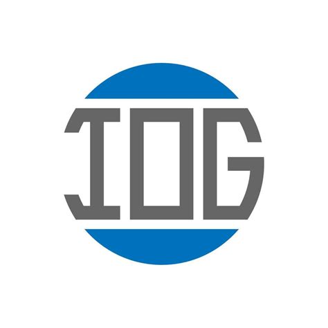 iog letter logo design  white background iog creative initials