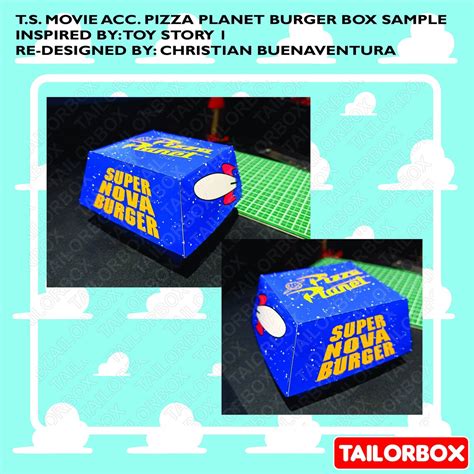 Pizza Planet Super Nova Burger Box Toy Story 1 Movie Etsy