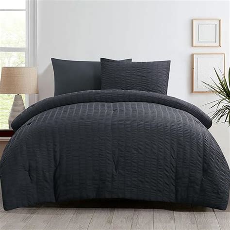 Amazon RUIKASI Anthracite Grey Twin Comforter Sets 2 Piece