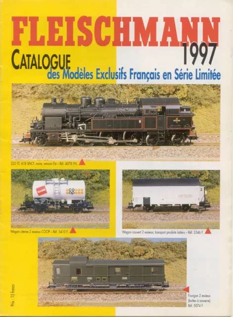 CATALOGO FLEISCHMANN 1997 Nouveautés HO Exclusifs Français Série