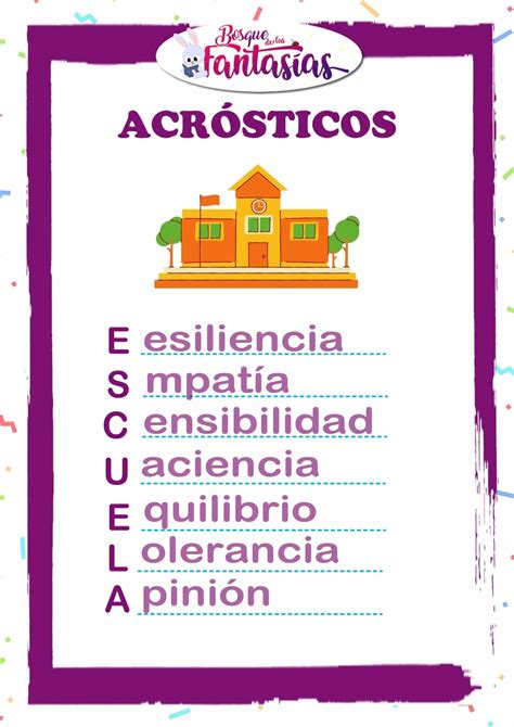 Acrósticos Signficado características actividades y ejemplos prácticos