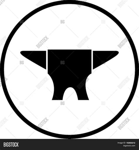 Anvil Symbol Vector & Photo (Free Trial) | Bigstock