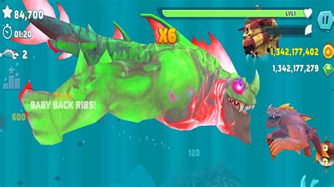 Hungry Shark Evolution BIGGER BEHEMOTH New HULK Skin Mod All 25