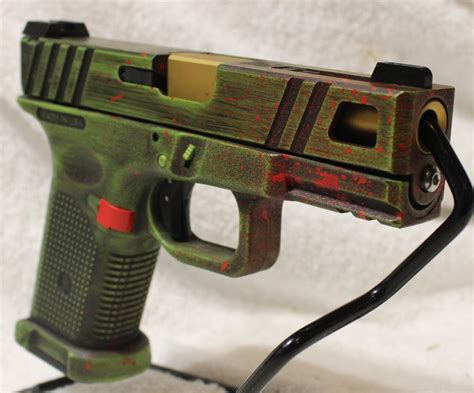 ARMSLIST For Sale Lone Wolf G19 Type Custom 9MM Zombie Green