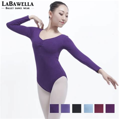 Buy Adult Back Pinch Front Long Sleeve Ballet Leotards