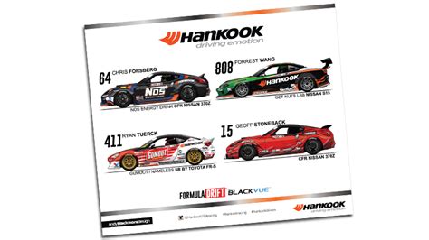 2016 Hankook Tires Formula Drift Spotter Guide | Spotter Guides