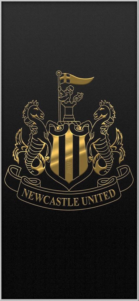 Download Newcastle United Fc Gold Logo Wallpaper