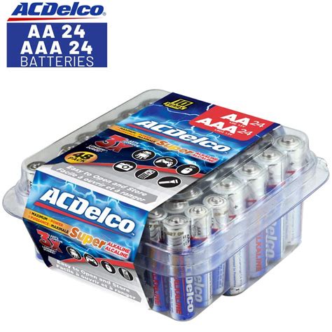 Buy ACDelco AA And AAA Batteries Alkaline Battery 24 Count Each Pack