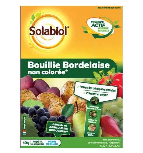 Bouillie Bordelaise Non Color Fongicide Polyvalent Gr Solabiol