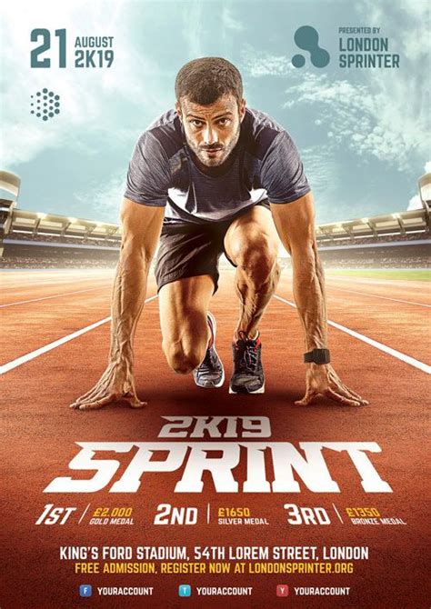 Running Flyer Template Free Design Template