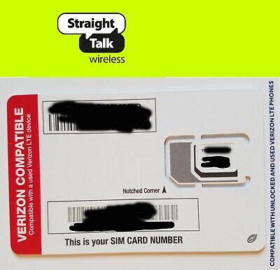 Straight Talk SIM card • Verizon iPhone SE 2020, SE 2nd second ...