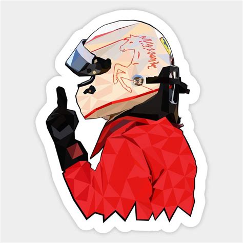 Seb Sticker Sebastian Vettel Stickers Funny Stickers F Art