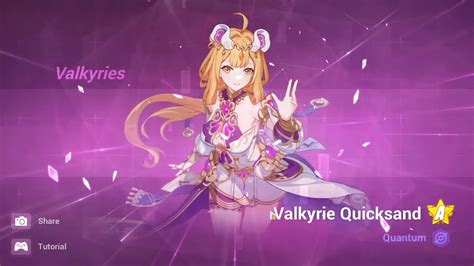 Unlocking Valkyrie Quicksand Susannah Honkai Impact Rd Youtube