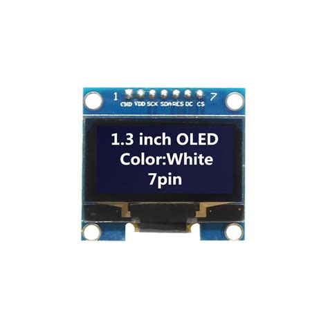 1 3 Inch OLED Module White Color 128X64 7 Pin OLED LCD LED Display