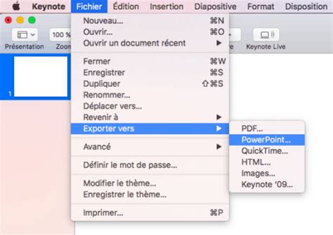 Comment Sauvegarder Un Document Keynote En Pptx