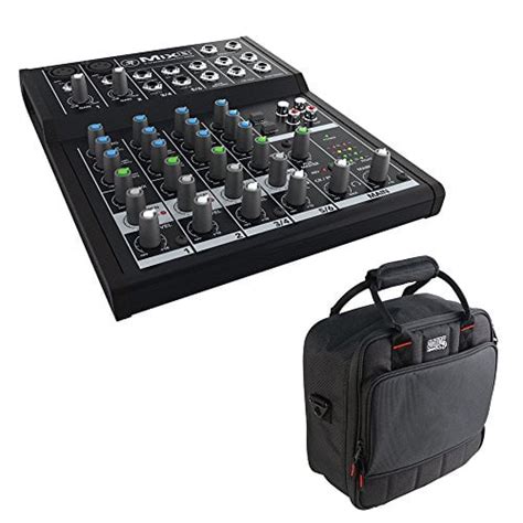 Mackie Mix8 8-Channel Compact Mixer with Gator Cases G-MIXERBAG-1212 ...