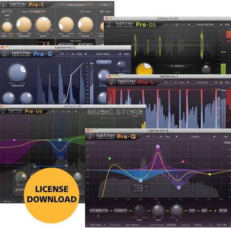 全套FabFilter肥波插件最新版Pro Q4效果器混音修音调音均衡器