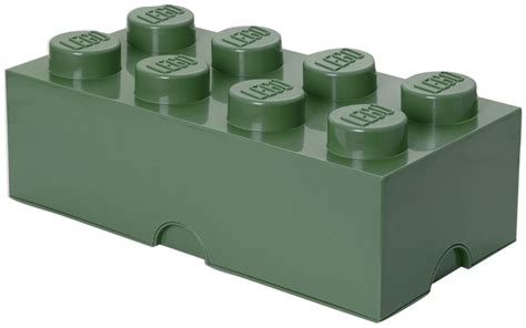 LEGO Rangements 40041747 Pas Cher Brique De Rangement Vert Sable 8 Plots