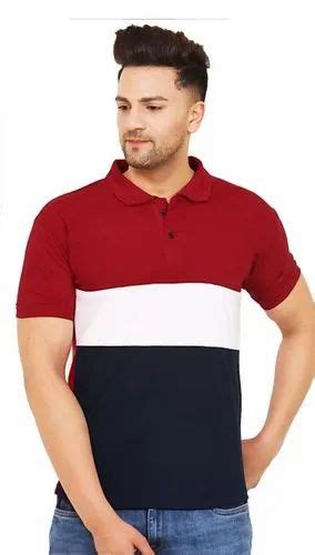 Stripes Rayon Men Half Tshirt Casual Wear At Rs 500 In Noida Id