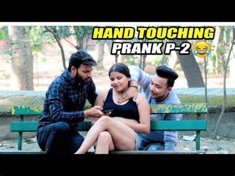 Hand Touching Prank Part 2 Romentic And Sexy Feel Prank Boobs