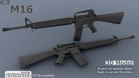 M16 3d Printing Model Layth Jawad