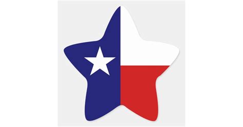 Texas Flag Lone Star State Travel Promo sticker | Zazzle