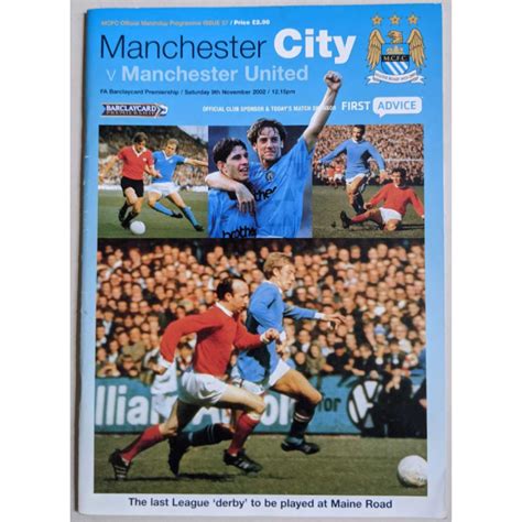 Year 2000 Man City Rare Football Programmes Rarefootystuff