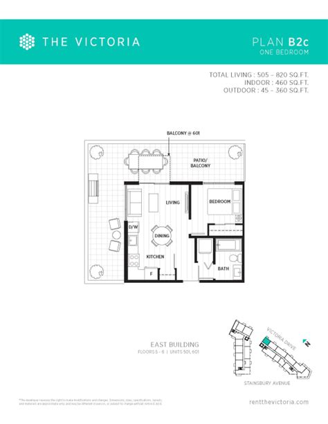 Floor Plans of The Victoria in Vancouver, BC