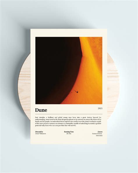 Dune Digital Poster Dune Art Print Minimalist Poster Digital Download Movie Print Printable ...