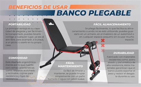 Yim Sports Banco Plegable Multiposiciones Plegable Bíceps Y Bandas para