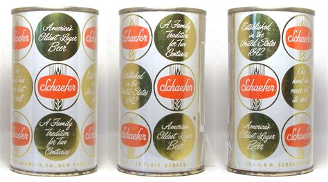 Schaefer Beer Vintage Flat Top Beer Can from Vintagecans.com