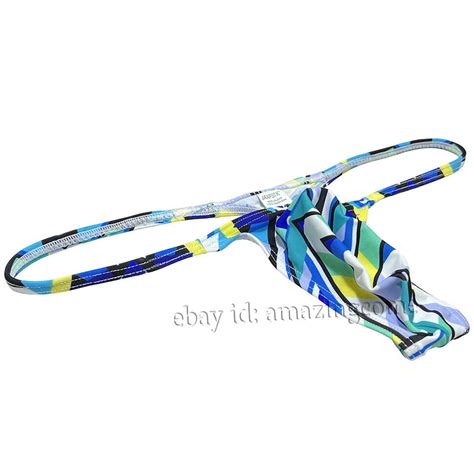 Men S Slim Pouch Bikini Underwear Sexy Male Tiny Slip String Swim Bottoms Thong EBay