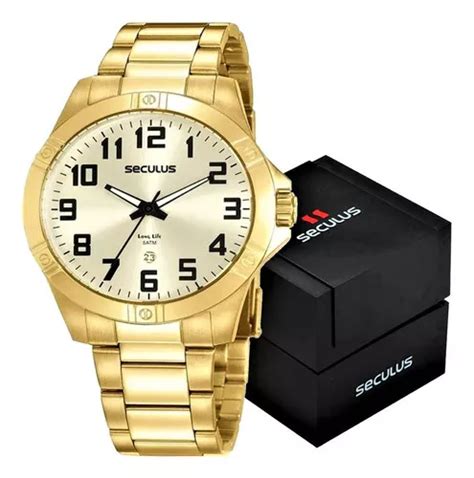 Reloj de pulsera Seculus Long Life analógico para hombre con correa