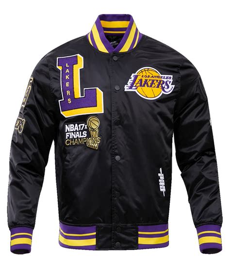 Black Logo Los Angeles Lakers Mash Up Jacket Jackets Expert