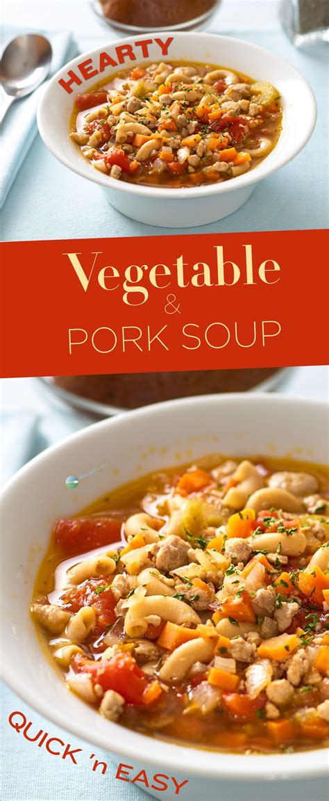 Hearty Vegetable and Pork Soup Recipe for Two