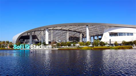 sofi stadium inglewood los angeles california editorial