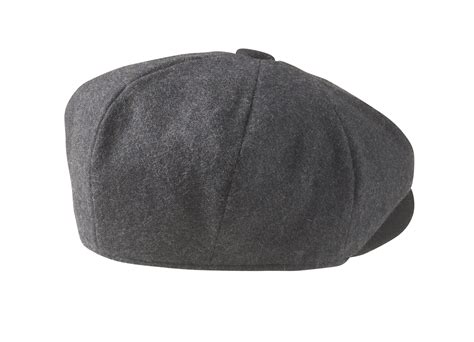 Peaky Blinders - Melton Wool - Contrast Grey Black Newsboy Cap