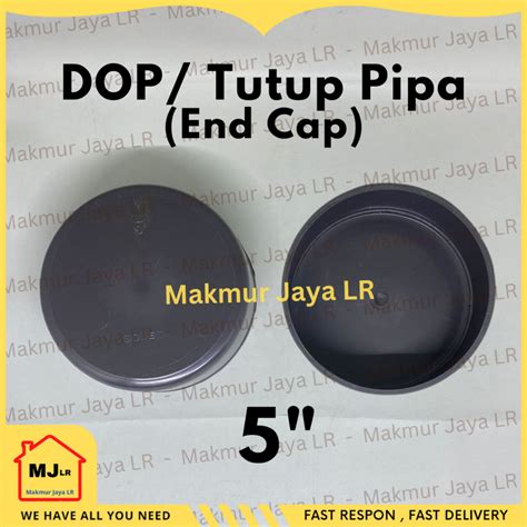 Jual DOP 5 Inch PVC Tutup Pipa 5 Polos Tanpa Drat END CAP 5 Dem