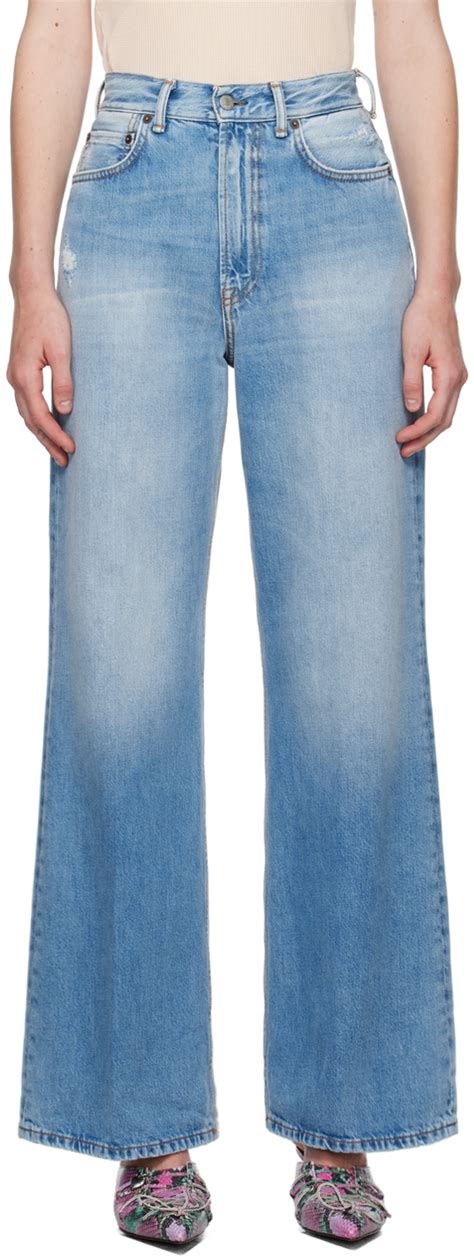 Acne Studios Blue Relaxed Fit 2022F Jeans SSENSE