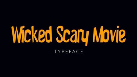 Wicked Scary Movie Font All Free Fonts