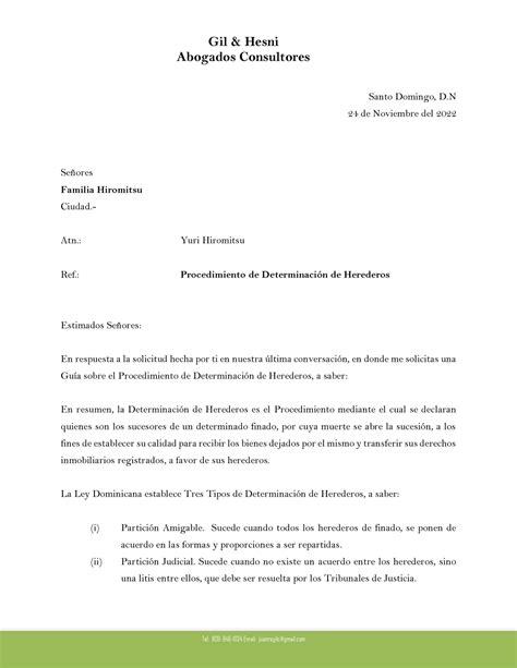 Guía Determinación de Herederos Abogados Consultores Santo Domingo D