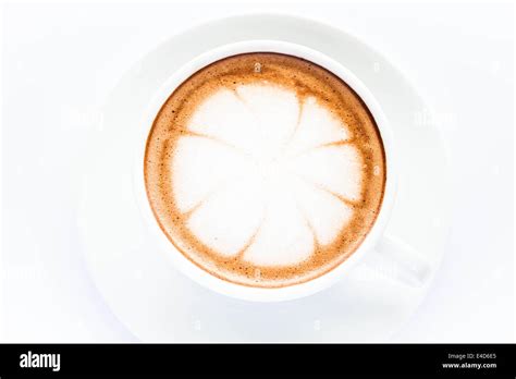Cup Of Hot Mocha Isolated On White Background Stock Photo Alamy