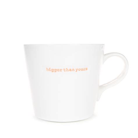 Large Ceramic White Mug Bigger Than Yours 500ml